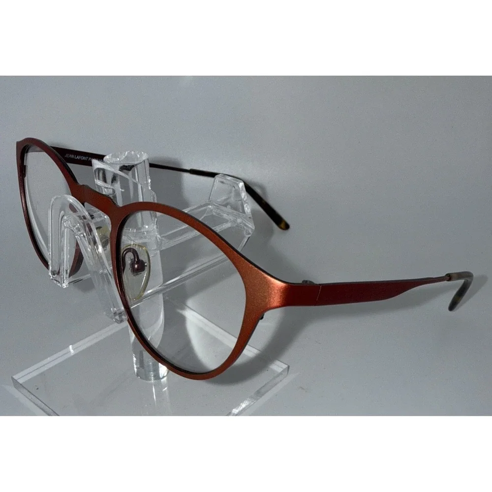 Jean Lafont Paris, RESONANCE 628, 48-21 Authentic Copper Cateye Eyeglass Frames.
